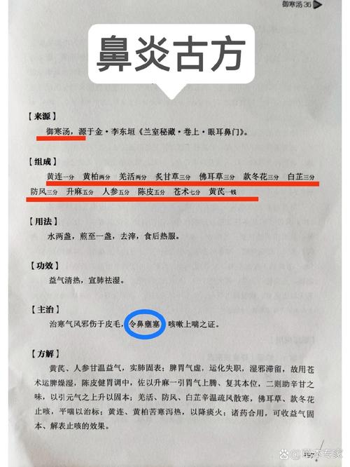 御寒汤：慢性鼻炎的温暖良方